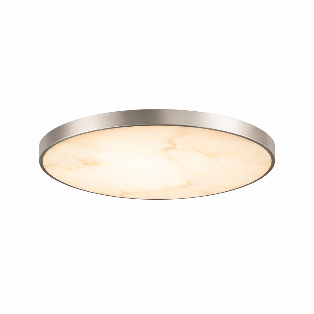 12" UltraLux® 48-51V DC Faux Alabaster Modern Ceiling Light