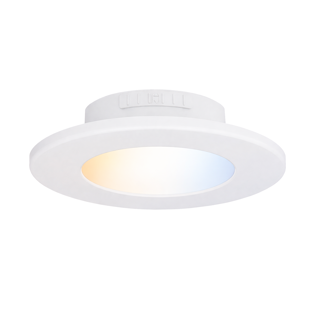 4" CLEANLIFE® 48-51V DC LED Modern Flat Lens Recessed J-Box Downlight