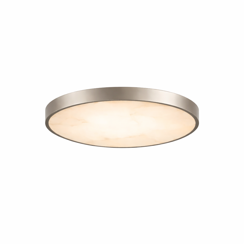 7" UltraLux® 48-51V DC Faux Alabaster Modern Ceiling Light