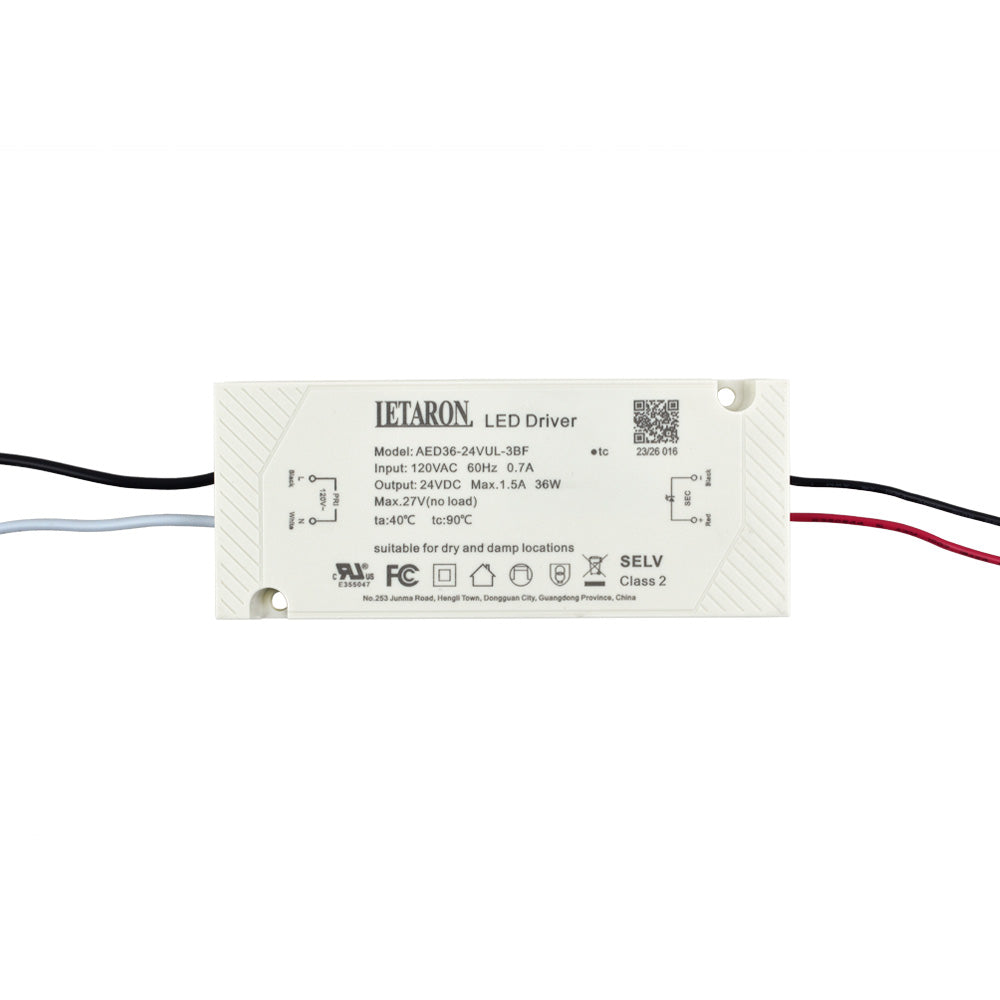 LETARON® AED36-24VUL LED Driver 24V 36W