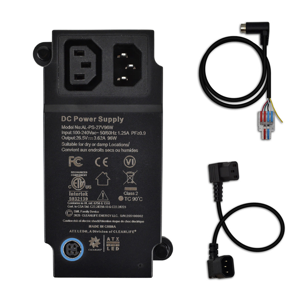 ATX LED® 27V DC 96W Power Supply for 24-27V DC Fans – CLEANLIFE