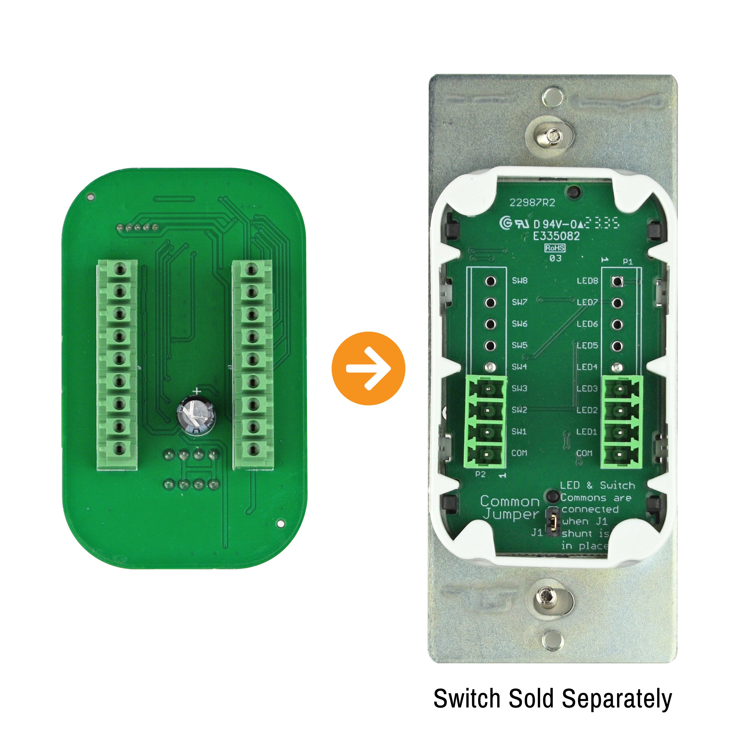 ATX LED® AL-WS-8B Smart Bus (Works with Legrand LVSW-100 Switches)