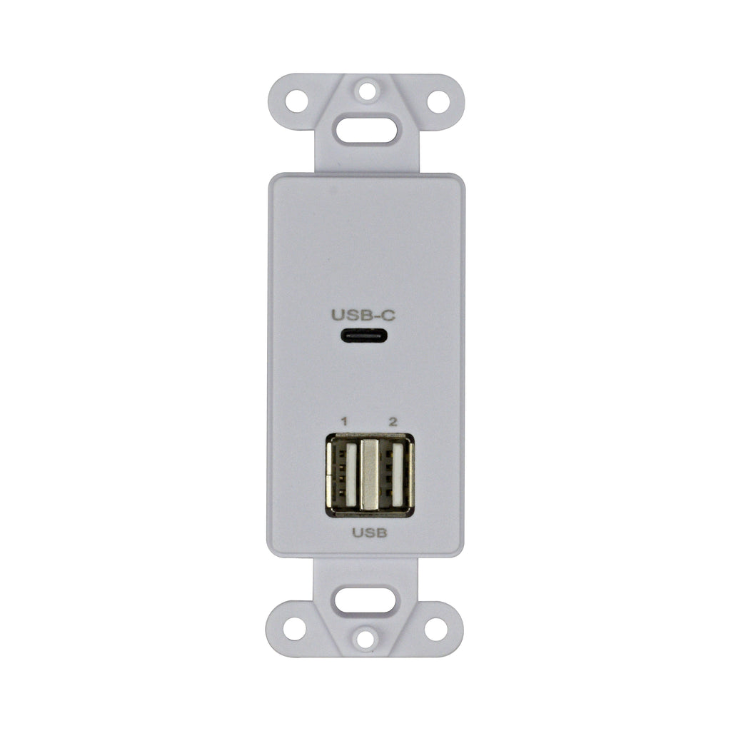 ATX LED® AL-WS-USBc Dual USB USB-C Charger in Decorator Outlet Format