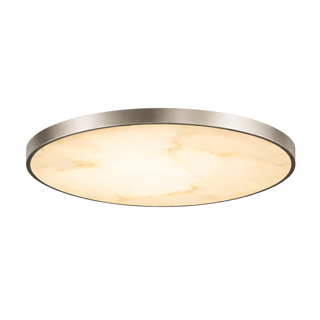 15" UltraLux® 48-51V DC Faux Alabaster Modern Ceiling Light