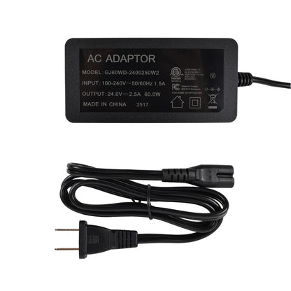 CLEANLIFE® 60W 24VDC LED Driver with DC Connector and AC Plug
