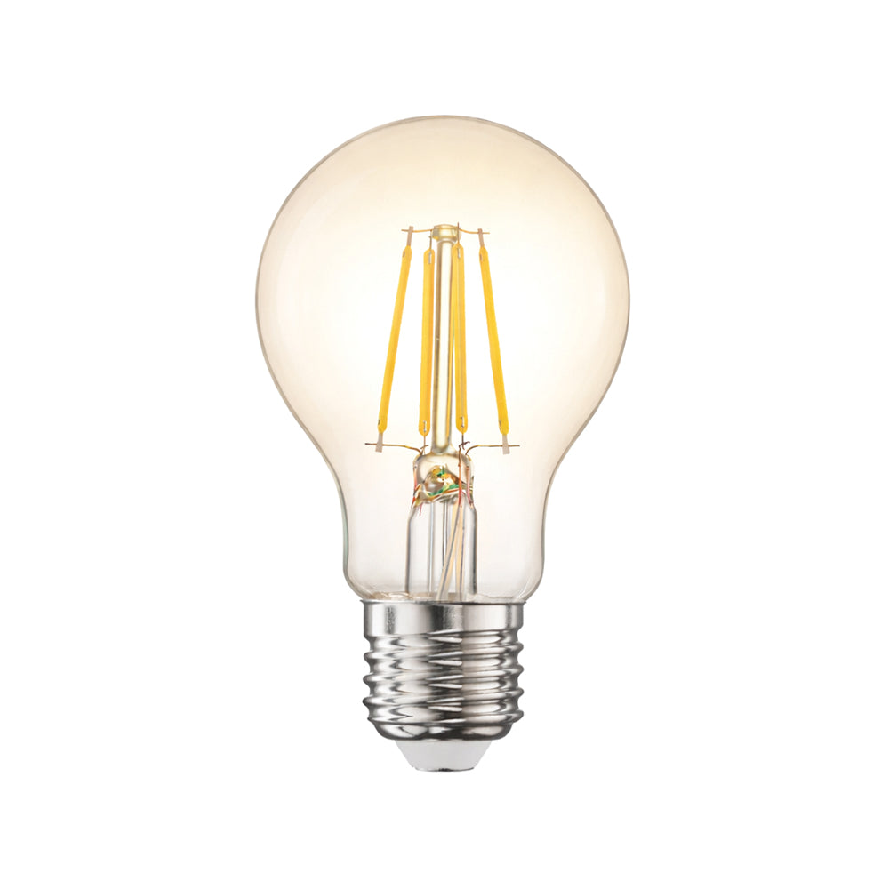 CLEANLIFE® 48VDC A19 Clear LED Light Bulb 6W (60W Equivalent) Dimmable, (2-Pack)