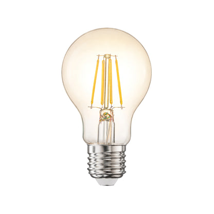 CLEANLIFE® 48VDC A19 Clear LED Light Bulb 6W (60W Equivalent) Dimmable, (2-Pack)