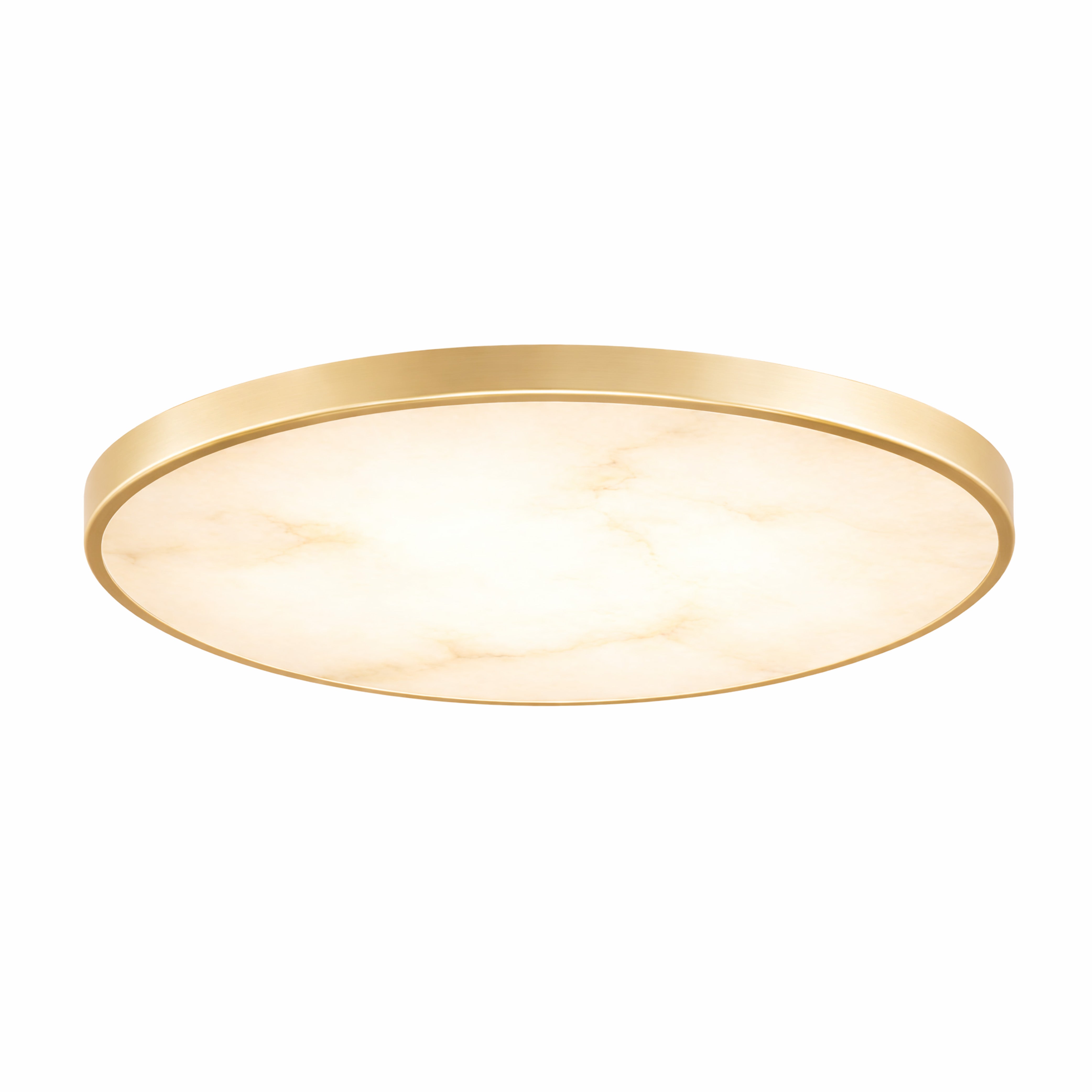 15" UltraLux® 48-51V DC Faux Alabaster Modern Ceiling Light