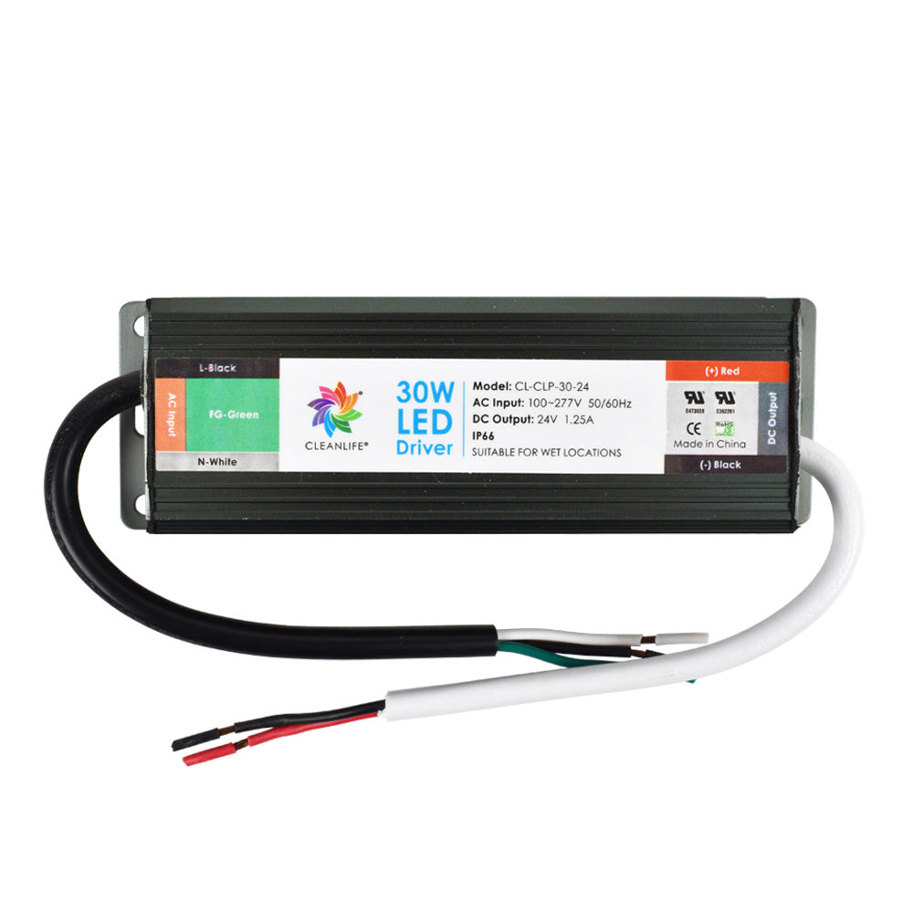 CLEANLIFE® CL-CLP-30 LED Driver 24V 30W IP66