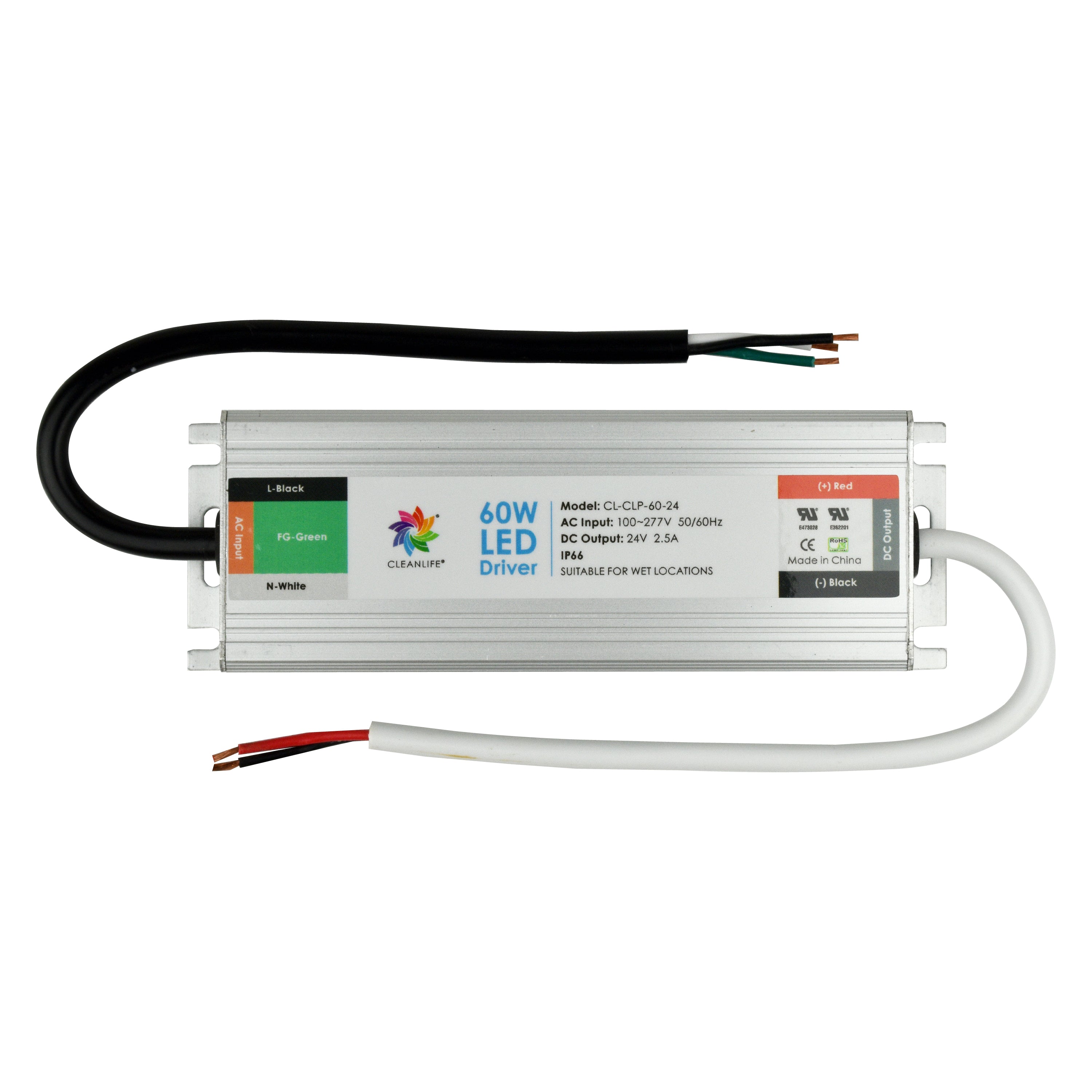 CLEANLIFE® CL-CLP-60 LED Driver 24V 60W IP66
