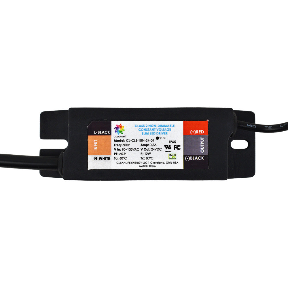 CLEANLIFE® 10W 24VDC Non-Dimmable LED Driver