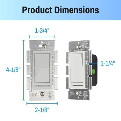 CLEANLIFE® LED Dimmer-TRIAC Dimmable, w/ Wallplate