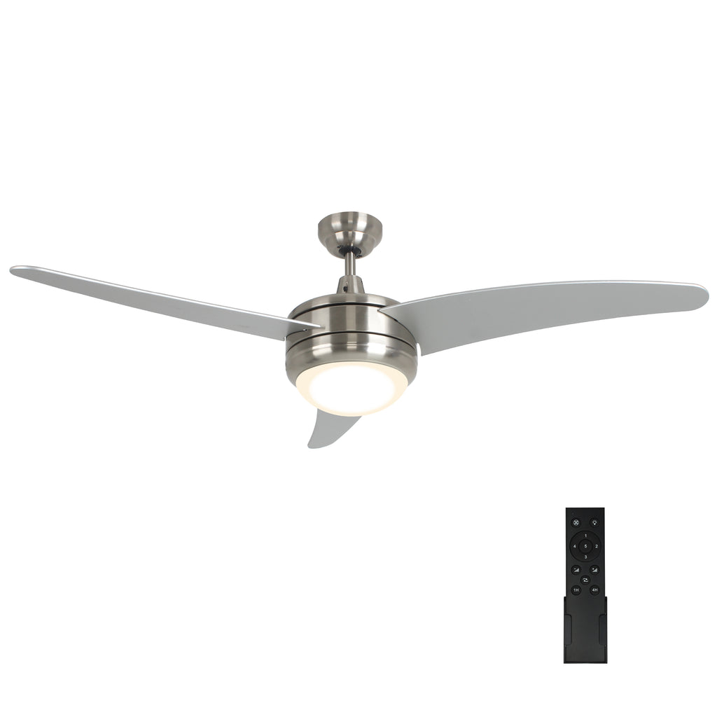 CLEANLIFE® 24VDC Integrated LED Ceiling Fan, Curved Blades, 3-Blades