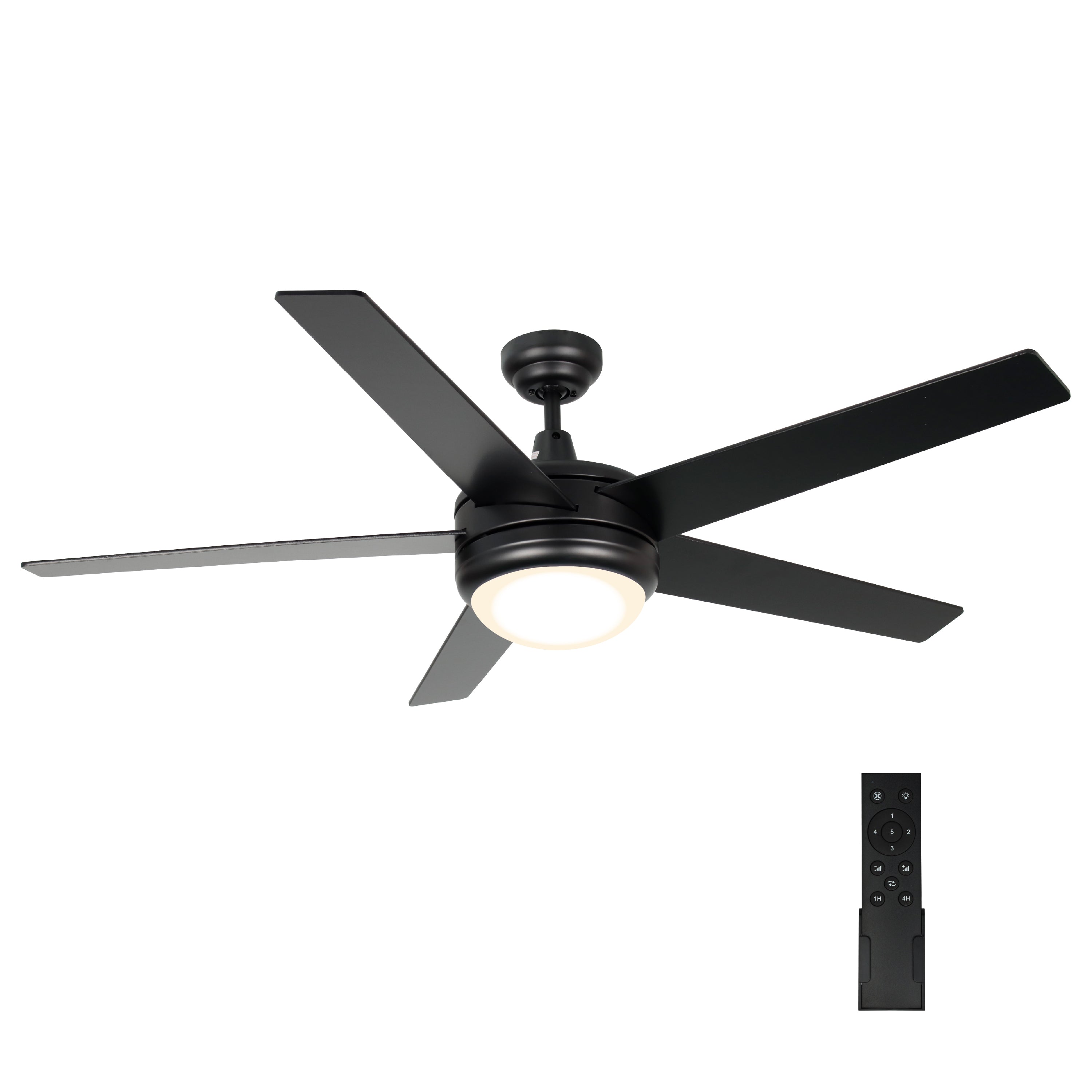 CLEANLIFE® 24VDC Integrated LED Ceiling Fan, Square Blades, 5-Blades