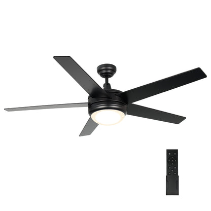 CLEANLIFE® 24VDC Integrated LED Ceiling Fan, Square Blades, 5-Blades