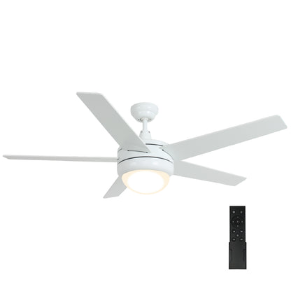 CLEANLIFE® 24VDC Integrated LED Ceiling Fan, Square Blades, 5-Blades