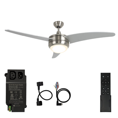 CLEANLIFE® 48V DC Ceiling Fan Upgrade Kit - Brushed Nickel