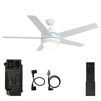 CLEANLIFE® 48V DC Ceiling Fan Upgrade Kit - Matte White