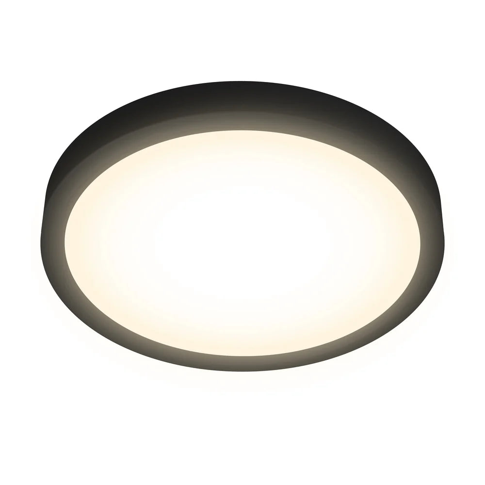 7" CLEANLIFE® 48-51V DC Edgelit LED Round Panel, 3000K