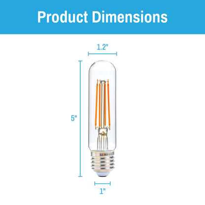 CLEANLIFE® LED T10 Glass Dimmable Light Bulb 5.5W
