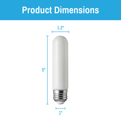 CLEANLIFE® LED T10 White Glass Dimmable Light Bulb 5.5W
