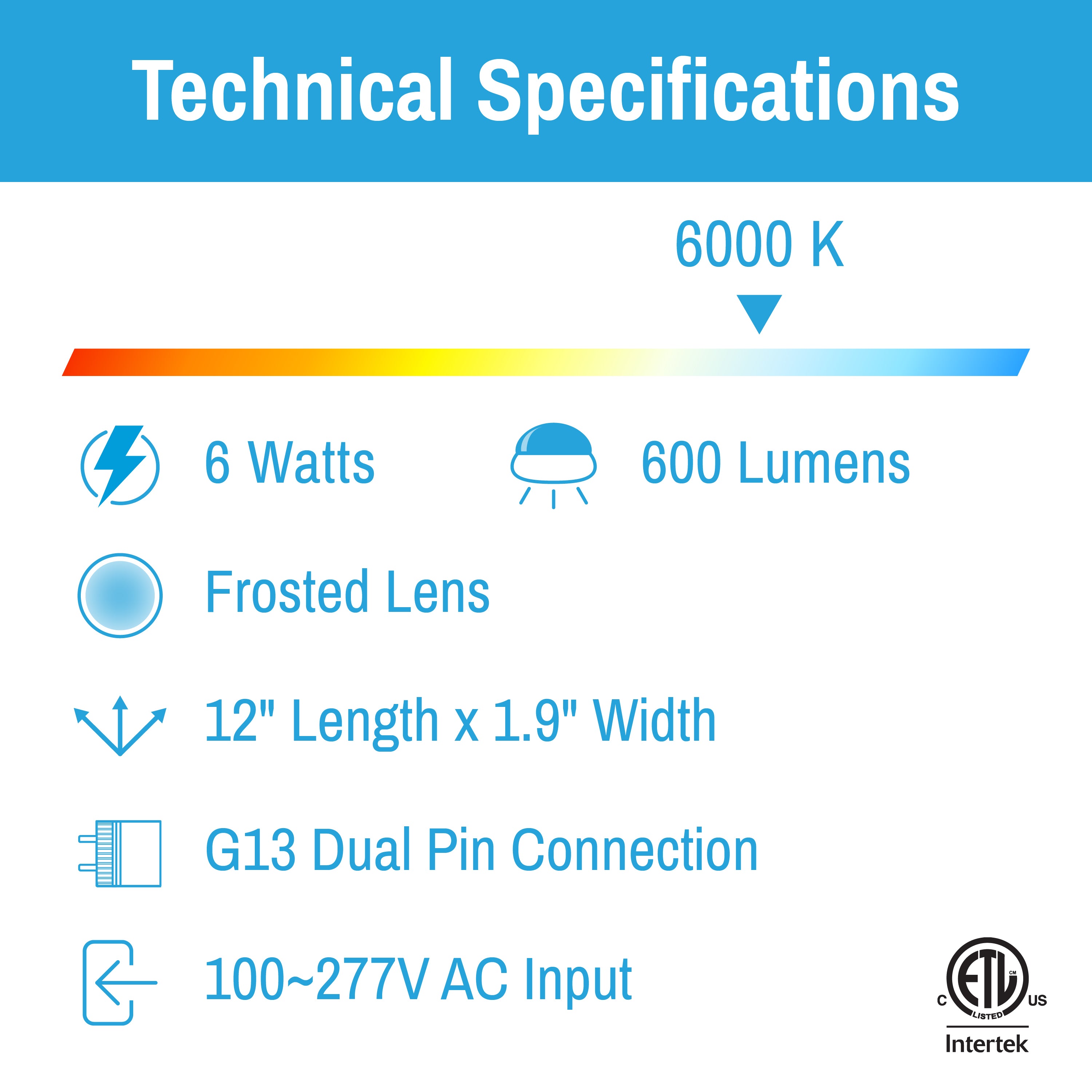 InstantStart® LED Light Tube (6-Pack) – CLEANLIFE