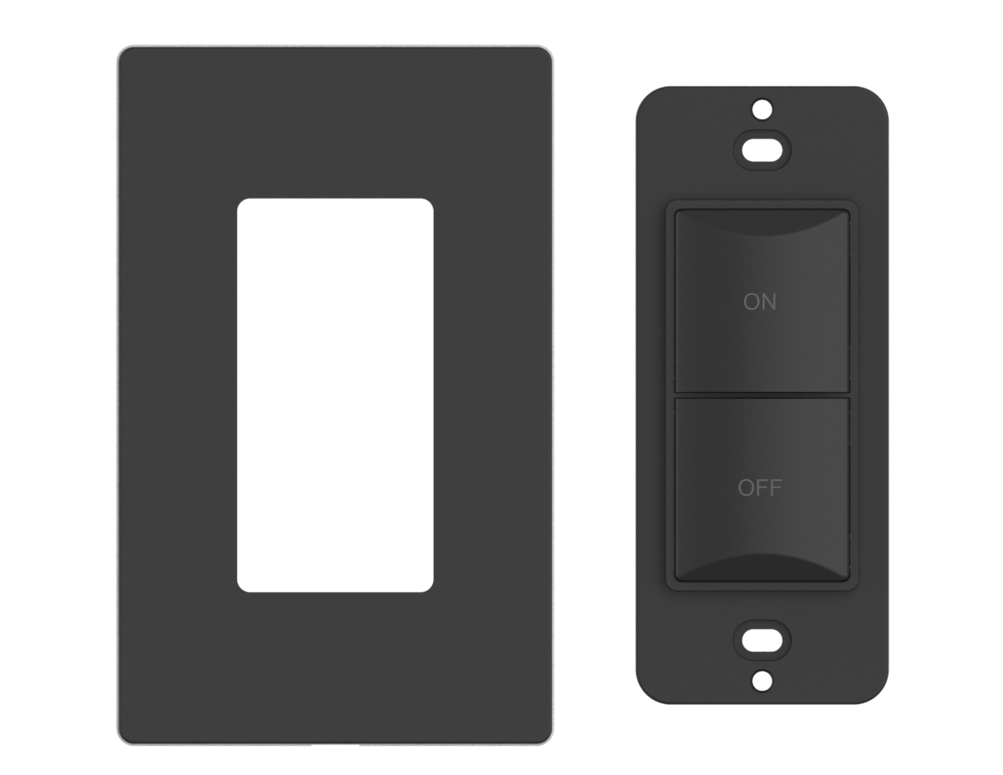 2-Button Kinetic ON/OFF Dimmer Switch  (Wall Plate Included)