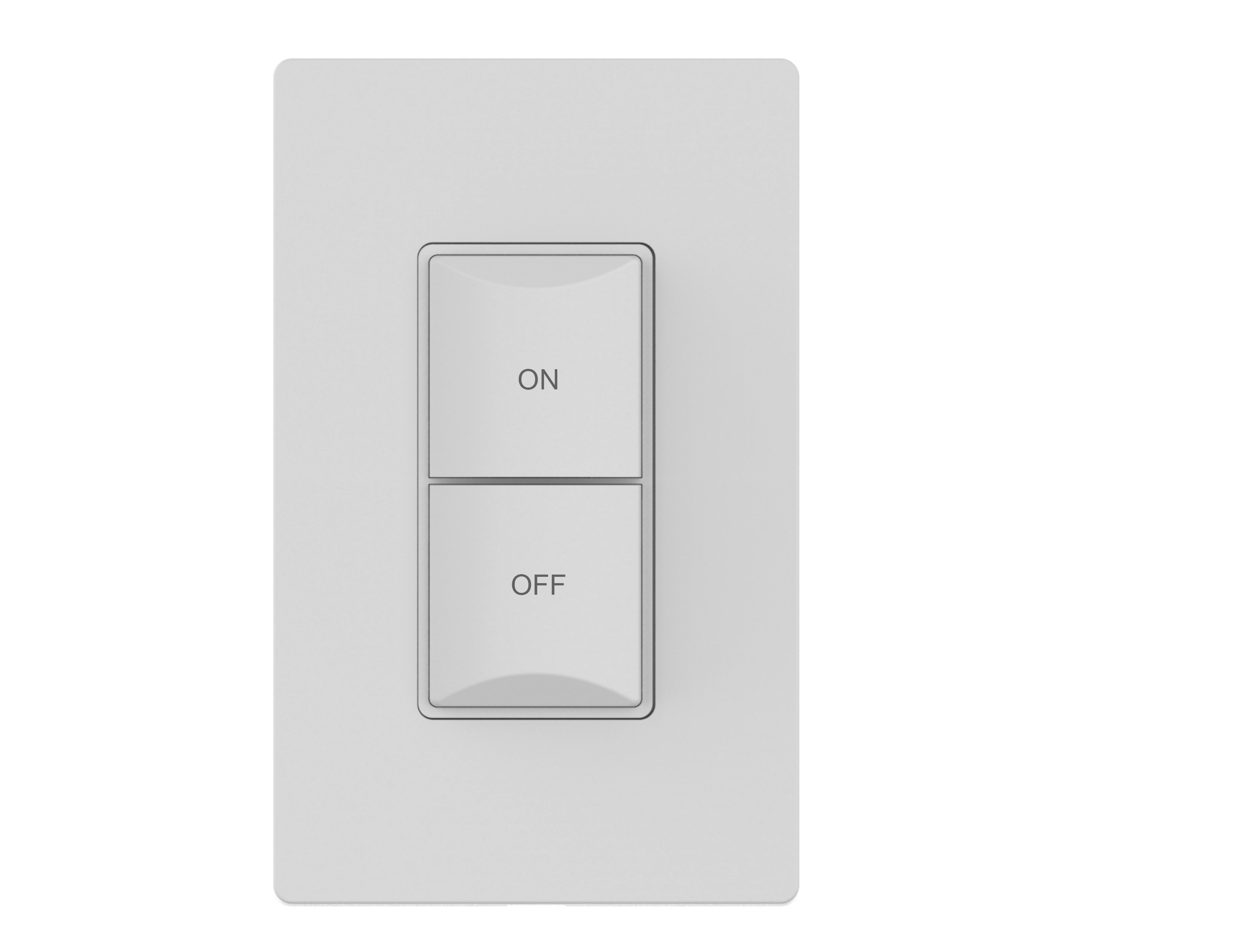 2-Button Kinetic ON/OFF Dimmer Switch  (Wall Plate Included)