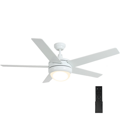 CLEANLIFE® 24VDC Integrated LED Ceiling Fan, Square Blades, 5-Blades