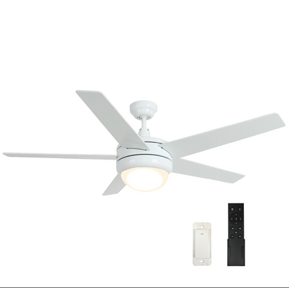 CLEANLIFE® 24VDC Integrated LED Ceiling Fan, Square Blades, 5-Blades