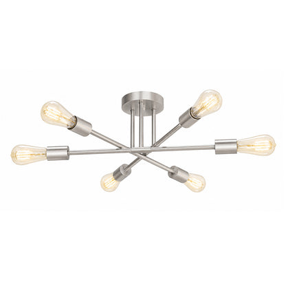 UltraLux® 48-51V DC 6-Light Mid-Century Semi-Flush Mount