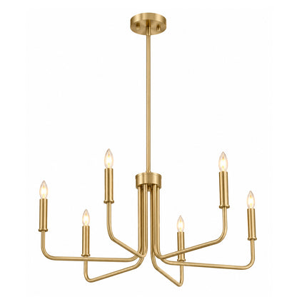 UltraLux® 48-51V DC 6-Light Modern Sculptural Chandelier