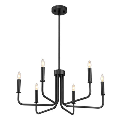 UltraLux® 48-51V DC 6-Light Modern Sculptural Chandelier