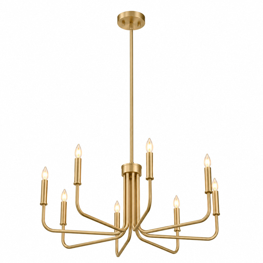 UltraLux® 48-51V DC 8-Light Modern Sculptural Chandelier