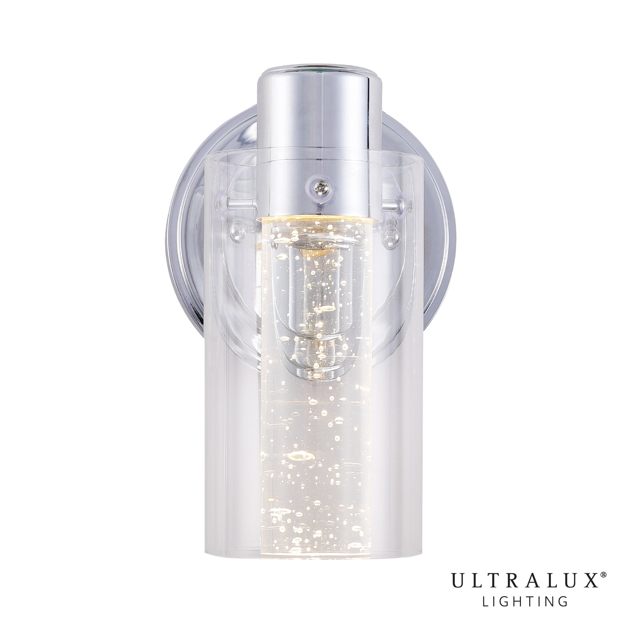 ULTRALUX® 8" Bubble Glass LED Vanity/Wall Light