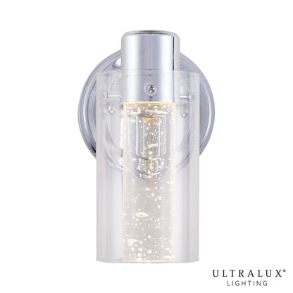 ULTRALUX® 8" Bubble Glass LED Vanity/Wall Light