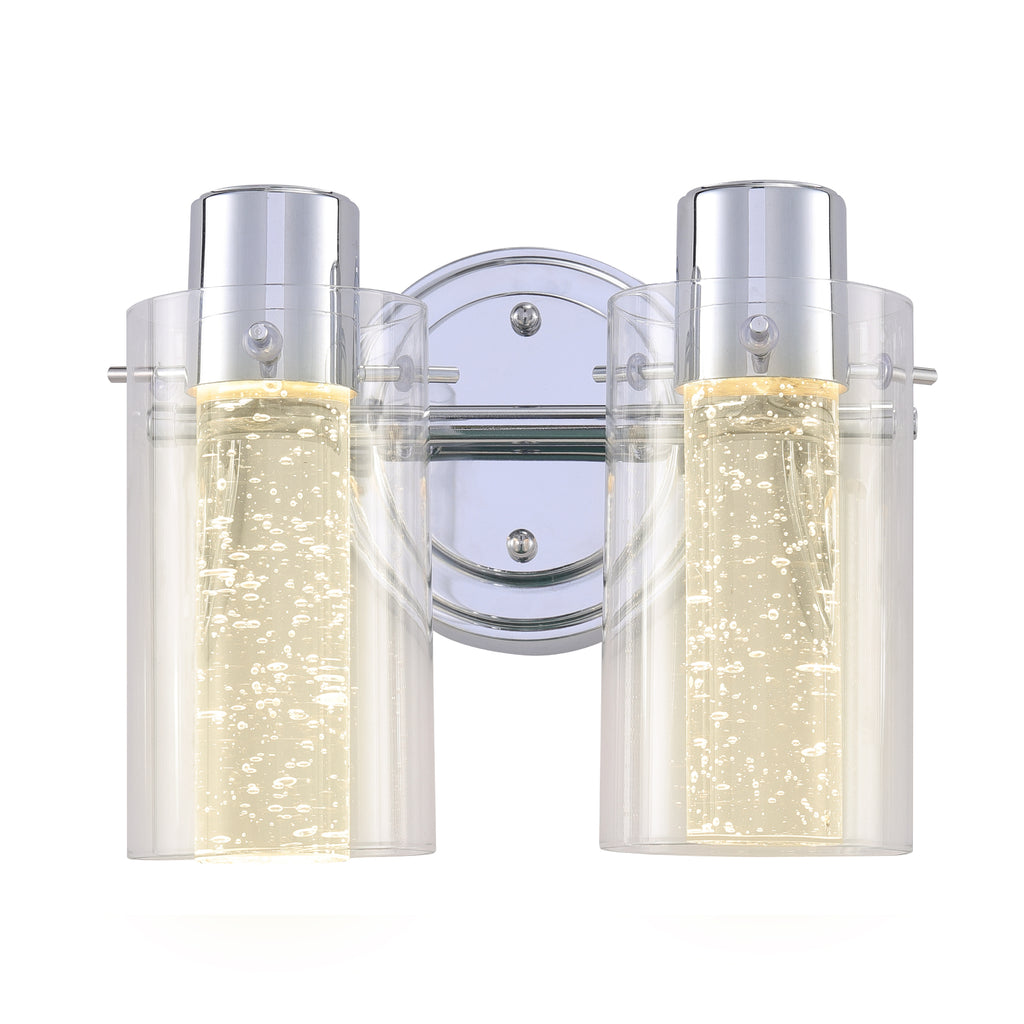 ULTRALUX® 9" Bubble Glass LED Vanity Light 2-Lamp