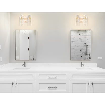 ULTRALUX® 9" Bubble Glass LED Vanity Light 2-Lamp