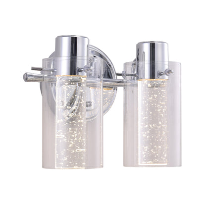 ULTRALUX® 9" Bubble Glass LED Vanity Light 2-Lamp