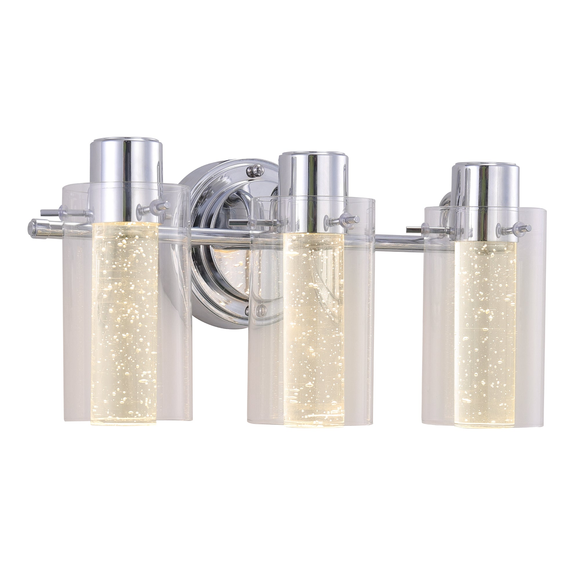 ULTRALUX® 15" Bubble Glass LED Vanity Light 3-Lamp
