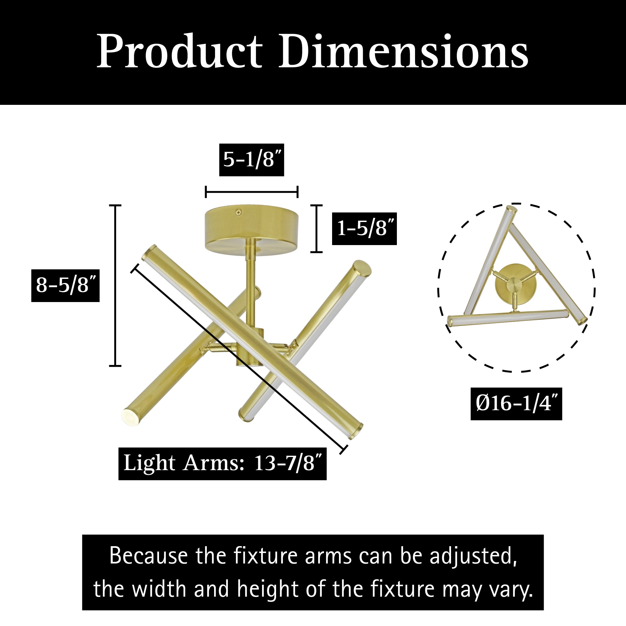 ULTRALUX® 16" Free Form LED Ceiling Light