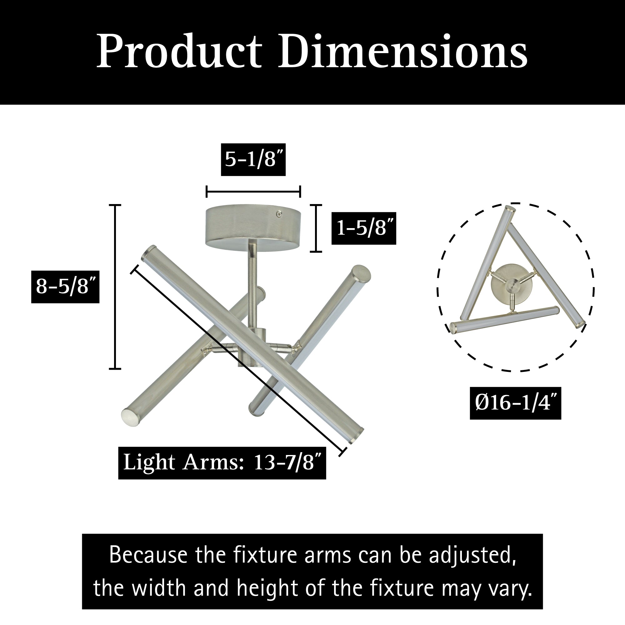 ULTRALUX® 16" Free Form LED Ceiling Light