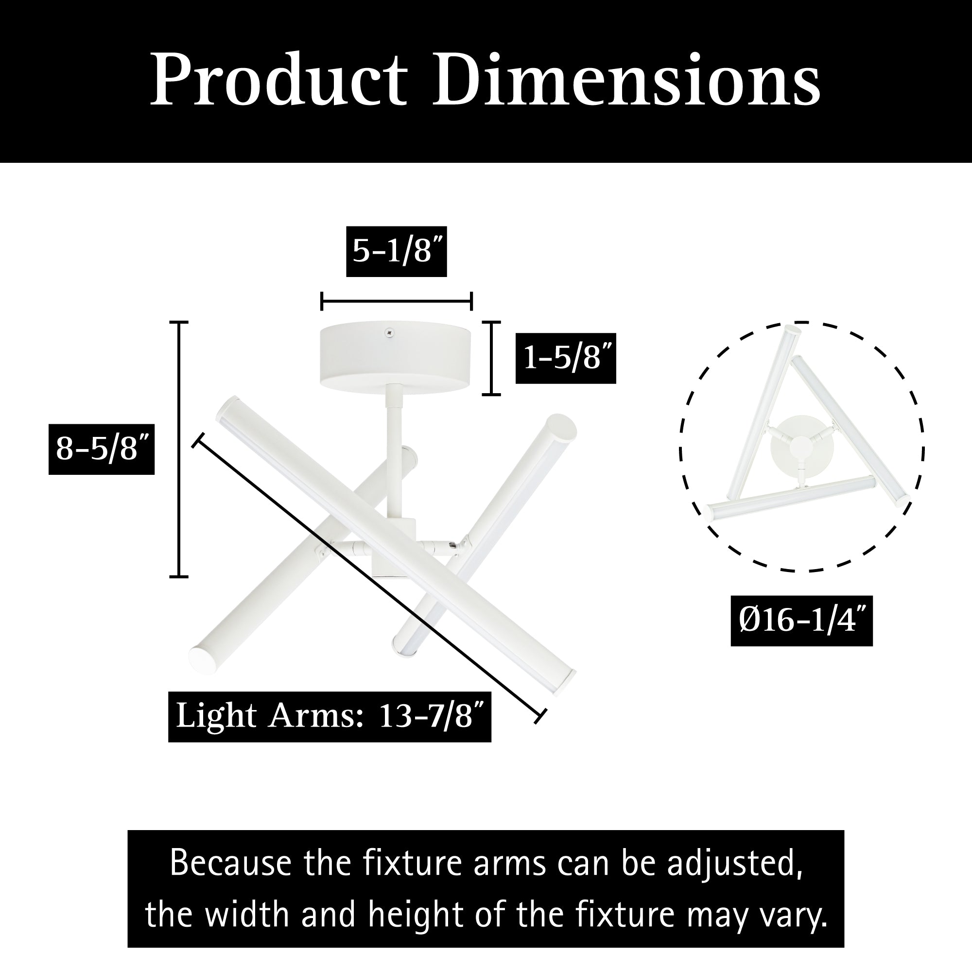 ULTRALUX® 16" Free Form LED Ceiling Light