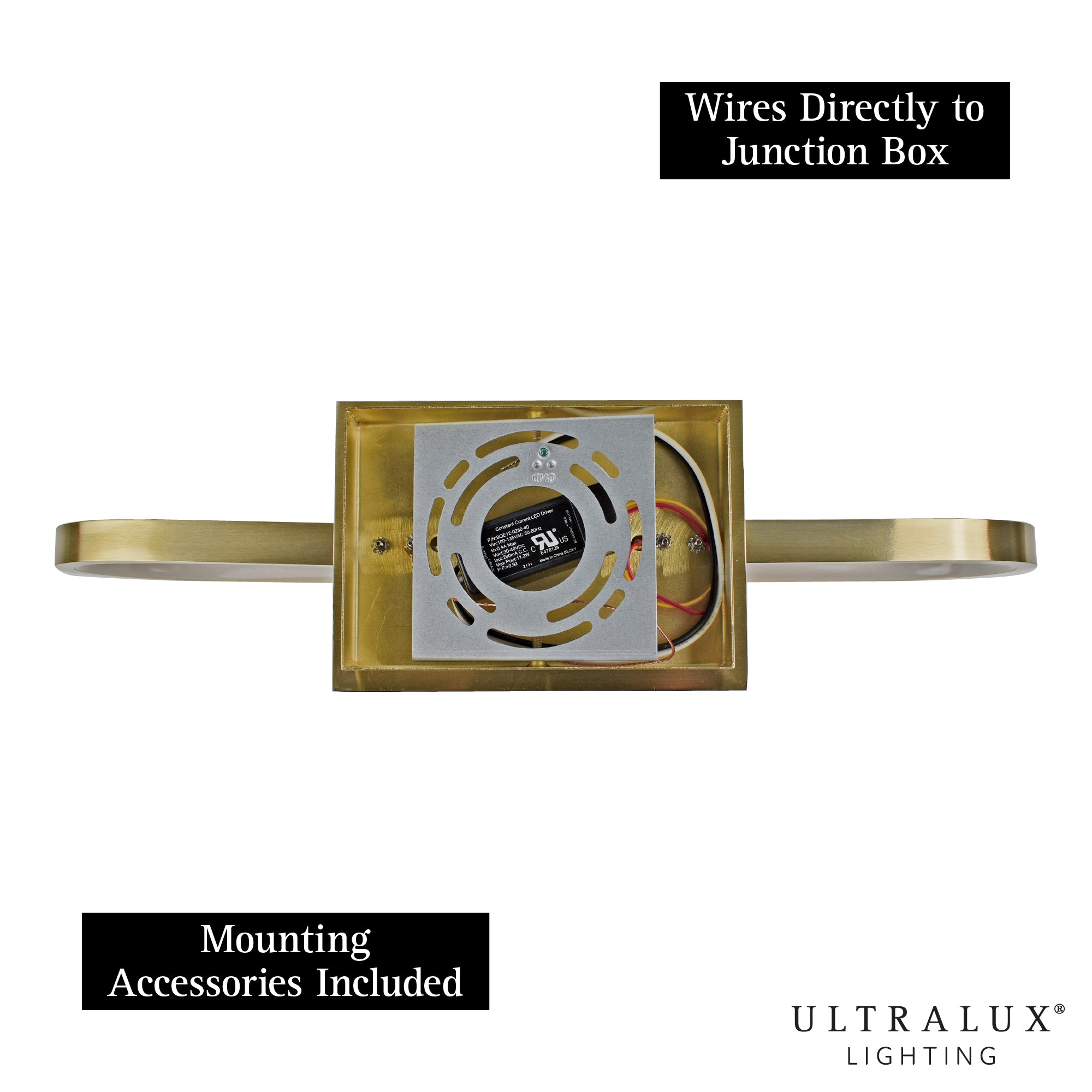ULTRALUX® 20" Modern Edgelit LED Vanity Light