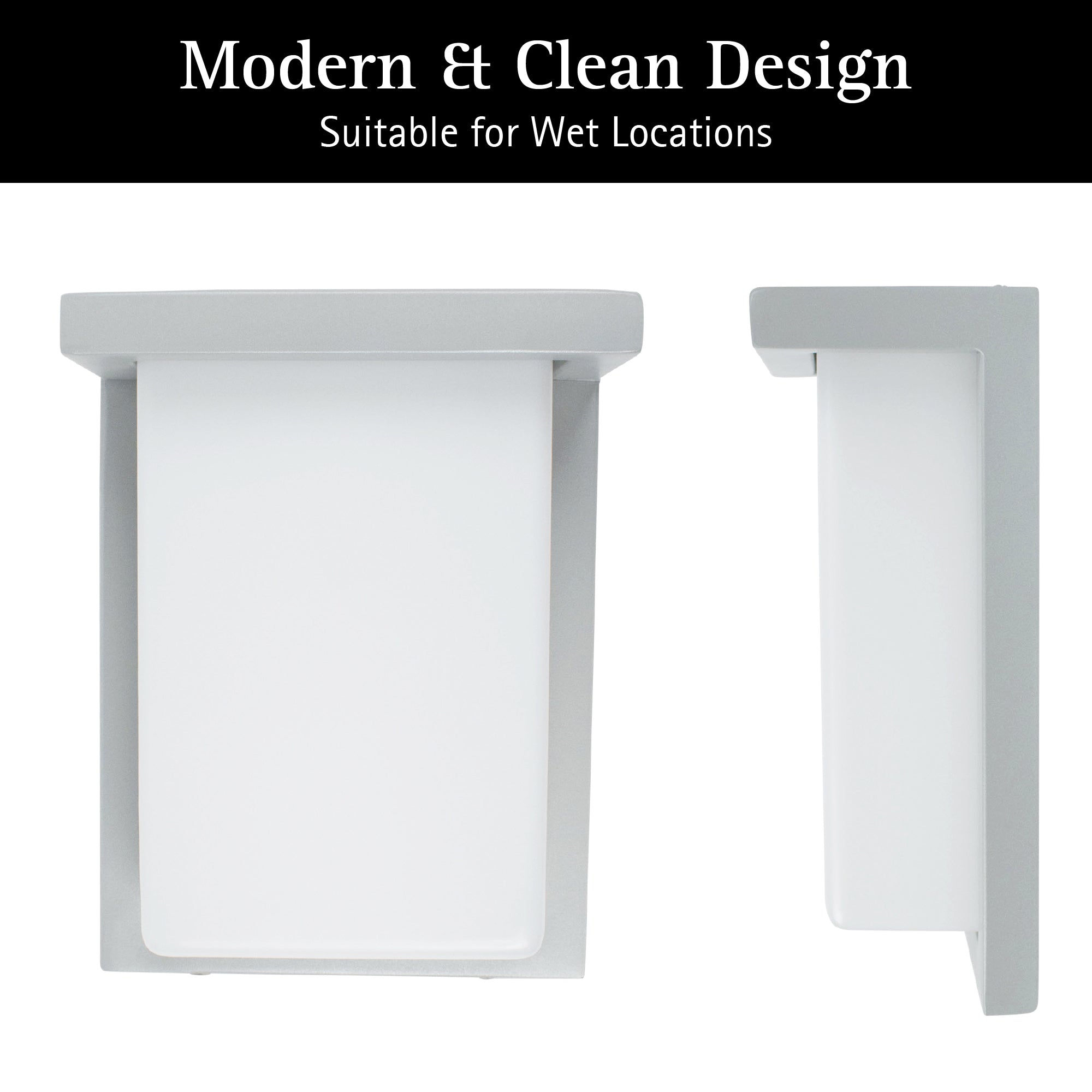 ULTRALUX® 8" Modern LED Outdoor Wall Sconce