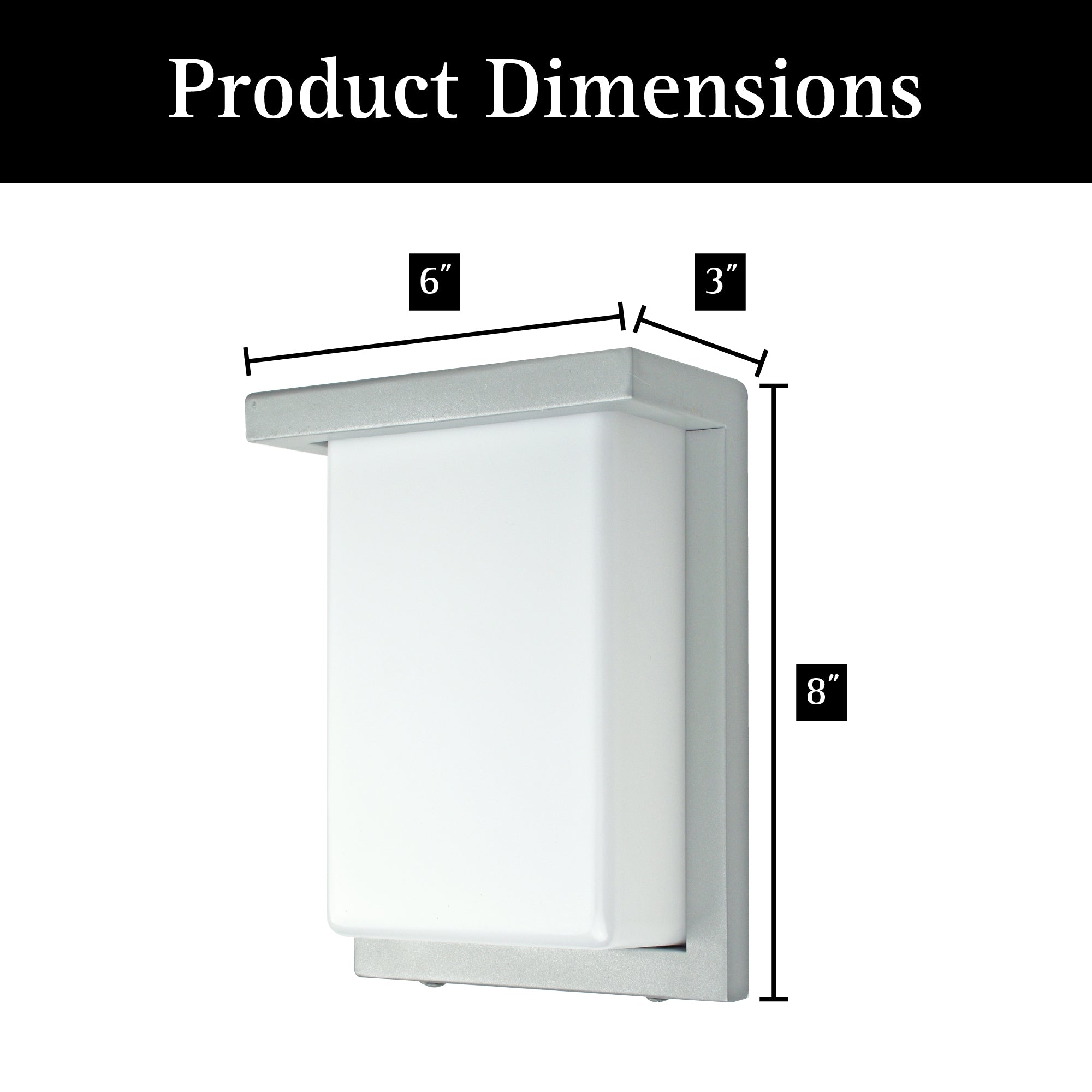 ULTRALUX® 8" Modern LED Outdoor Wall Sconce