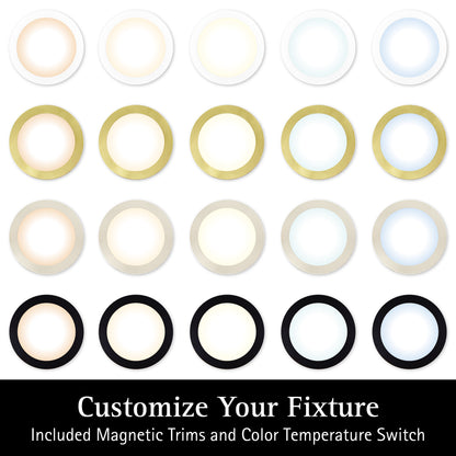 ULTRALUX® 5" Edgelit Round Panel with Magnetic Trims