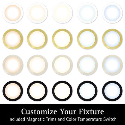 ULTRALUX® 7" Edgelit Round Panel with Magnetic Trims