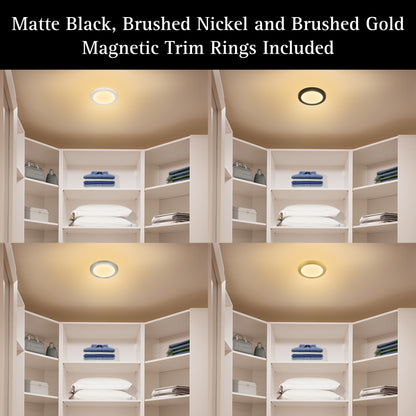 ULTRALUX® 7" Edgelit Round Panel with Magnetic Trims