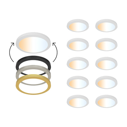 ULTRALUX® 7" Edgelit Round Panel with Magnetic Trims